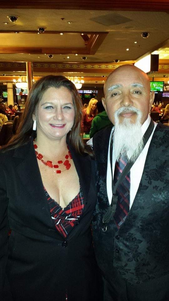 Laurie and Raul dressed up for a night out in Las Vegas